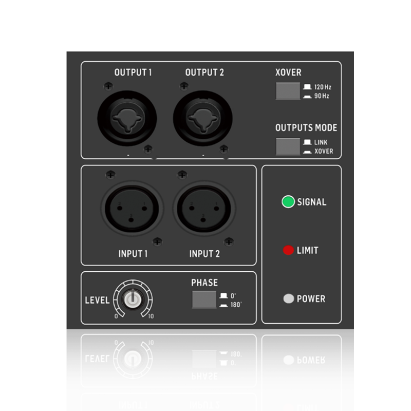 S15SUB: Duo Channel in et Switchable output modorum Subwoofer muneris amet