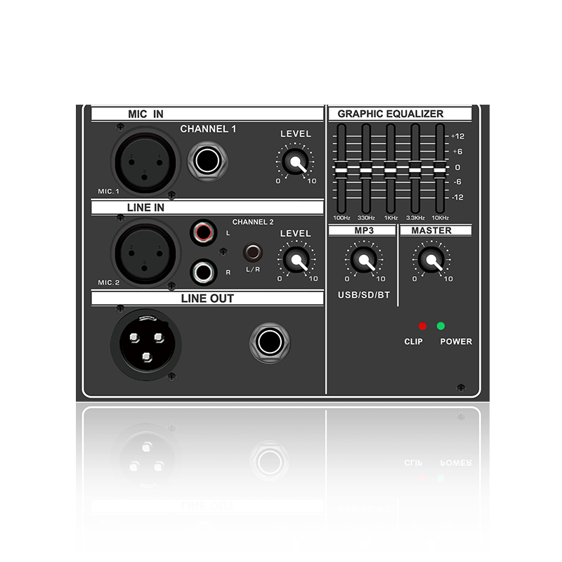 PL18: 5-Band Graphic Equalizer Electrical Frequency Division Functinal Module