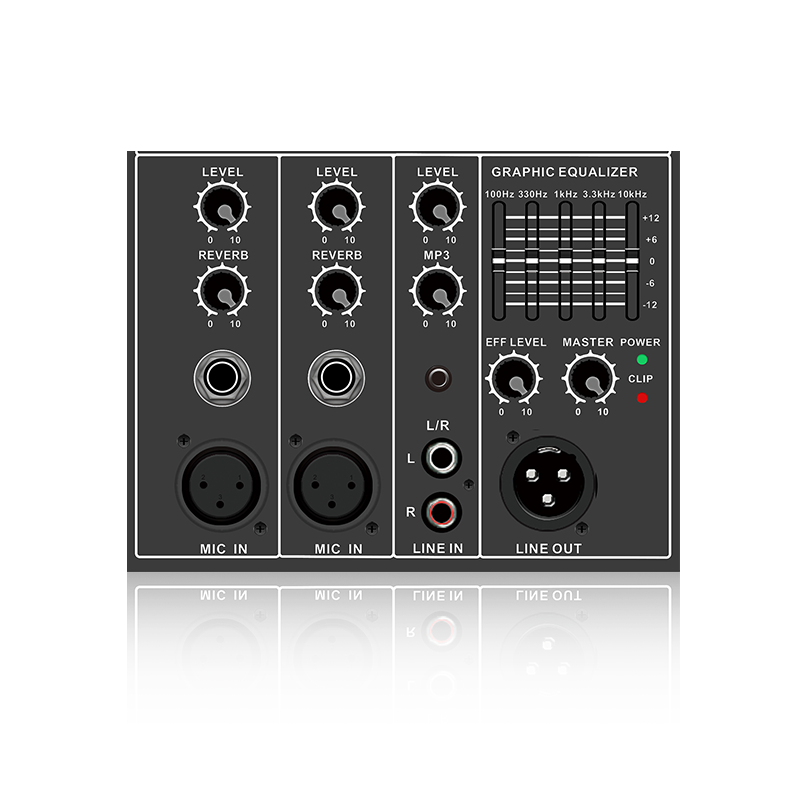 PL26: Individual Mic Channel Echo Control Master Effect Electrical Frequency Division Functinal Module