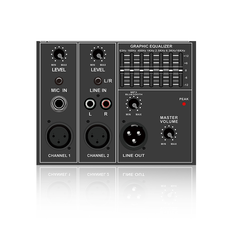 PL34: 7-Band Graphic Equalizer cum Master Control Electrical Frequency Division Functinal Module