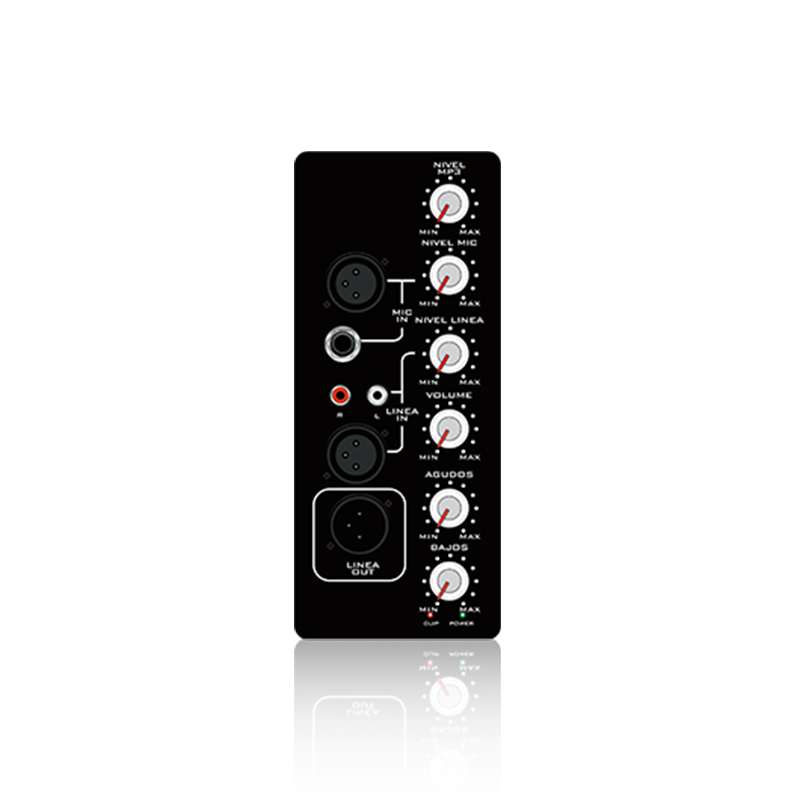 SP2: Treble and Bass EQ Control and Mix Out Vertical Analog Functual Module