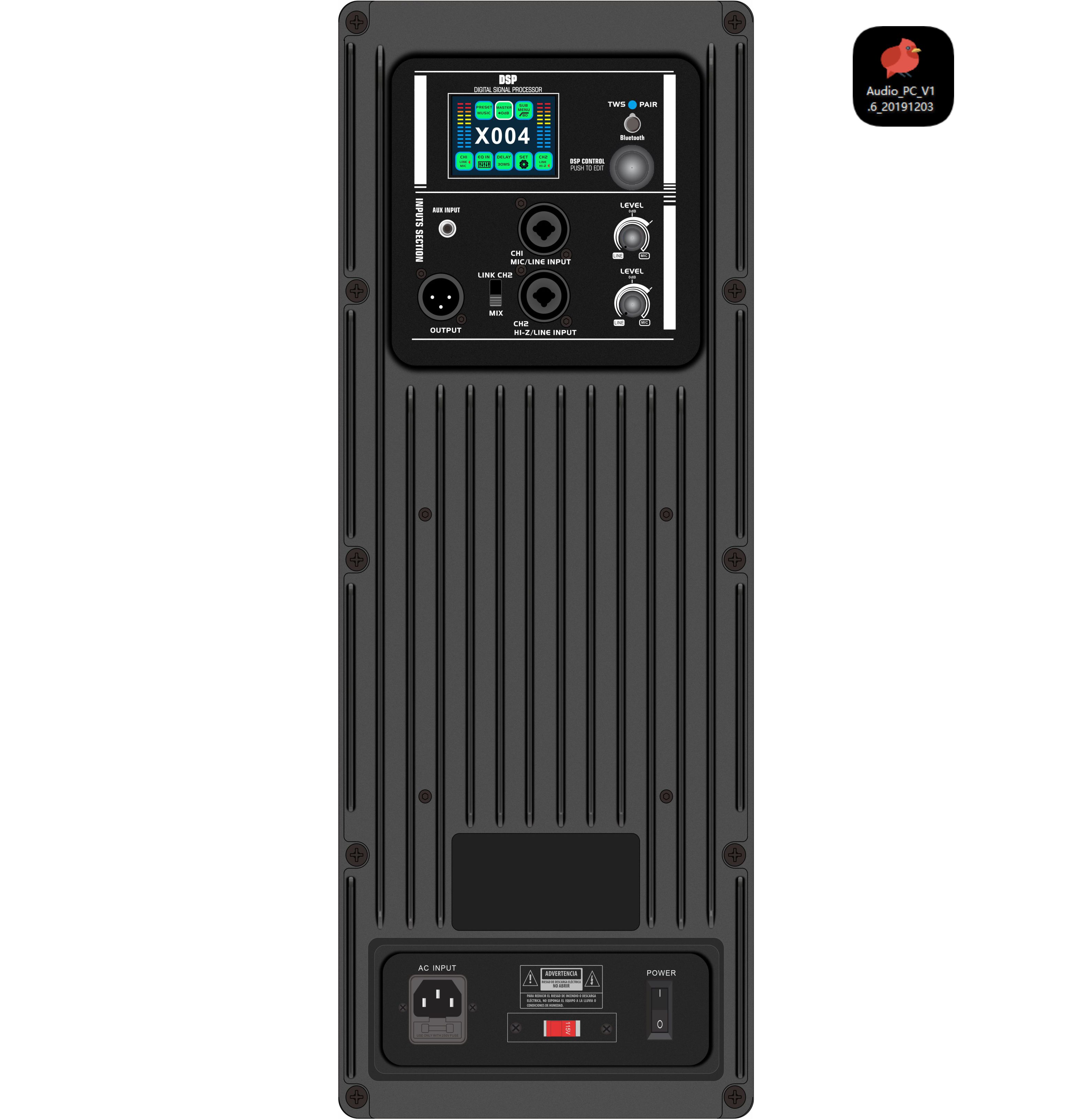 DSP2408 Color Screen II-modo Active Orator Amplifier cum DSP