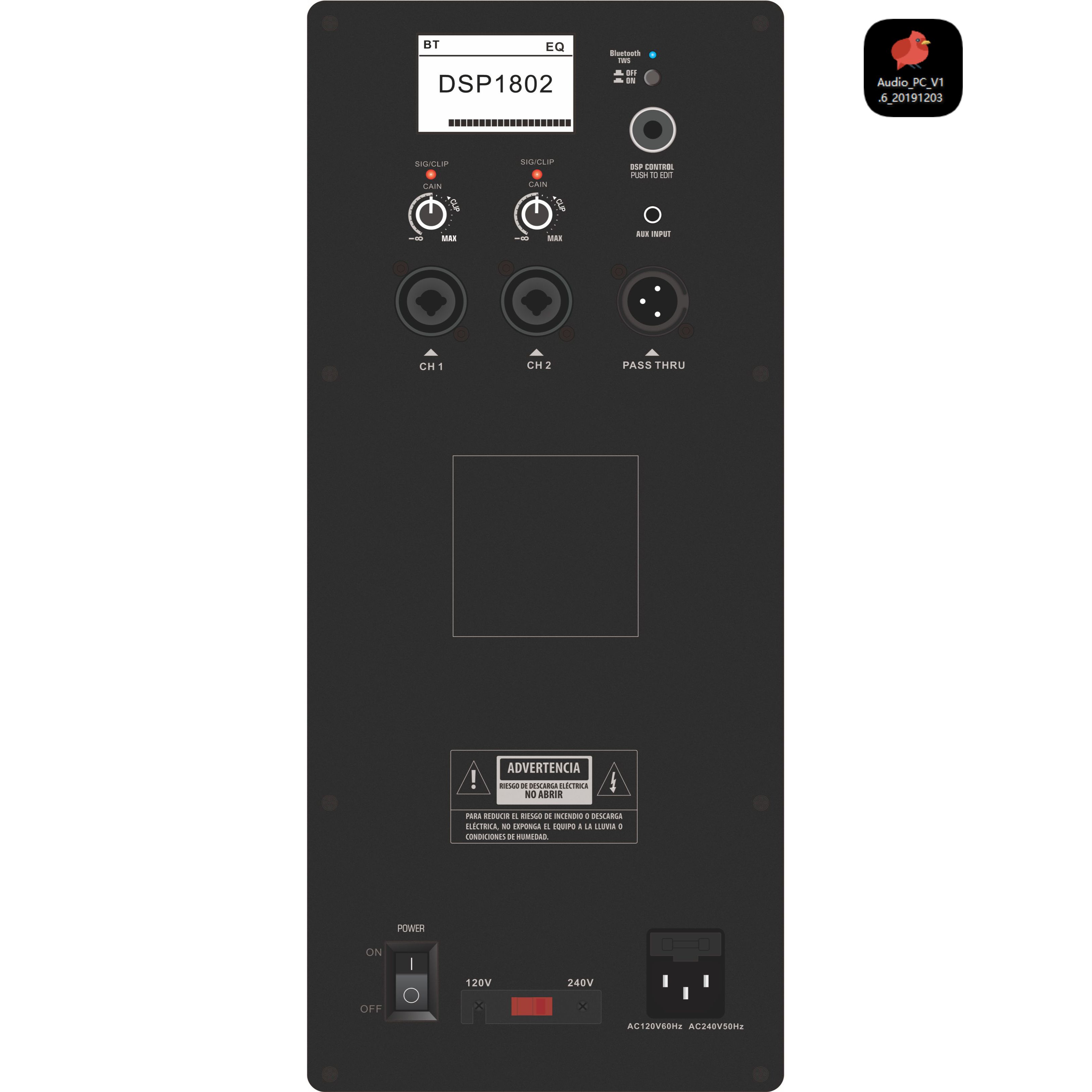 DSP1802 Duo Channel 2-modo Active Orator Amplifier