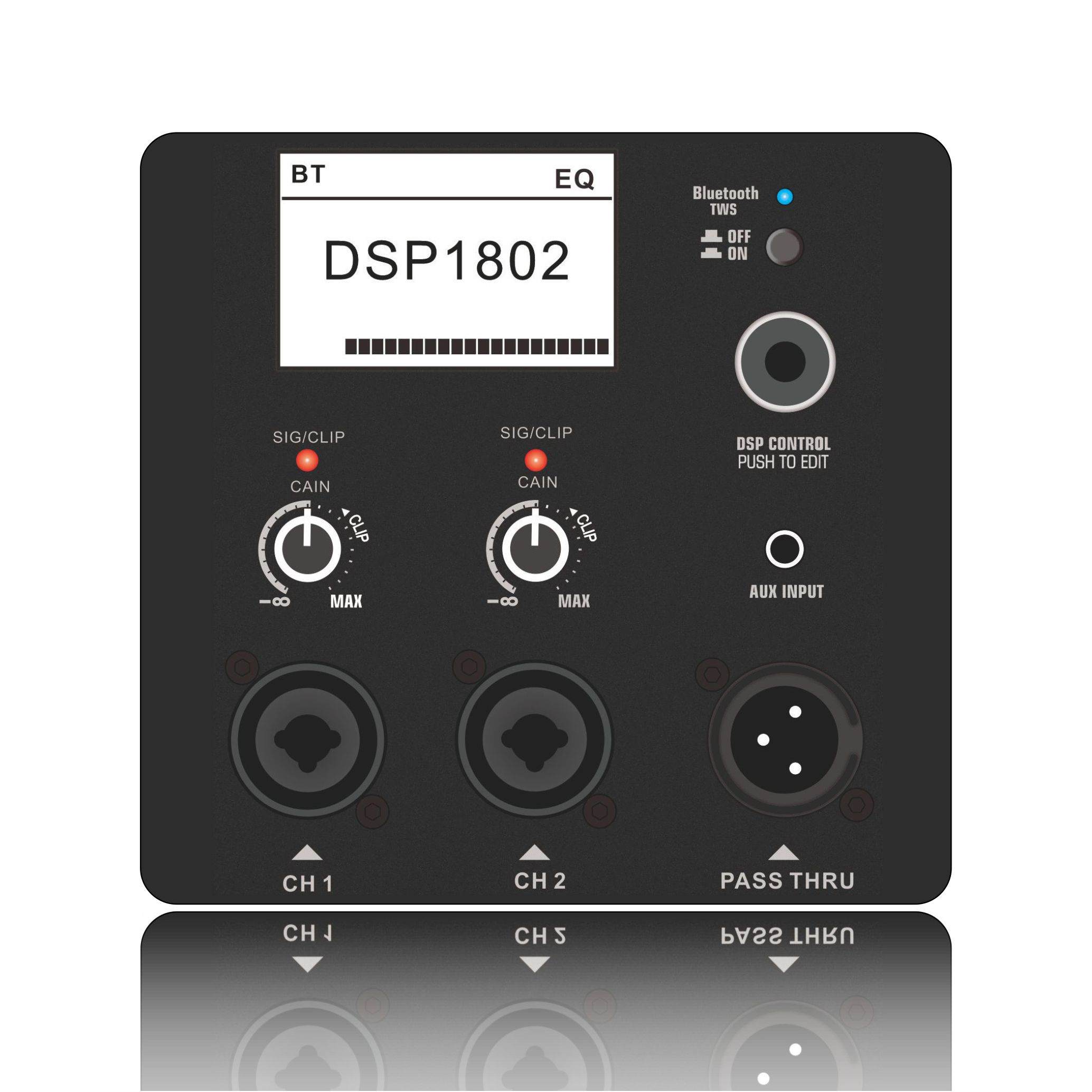 DSP1802 Duo Channel 2-modo Active Orator Amplifier