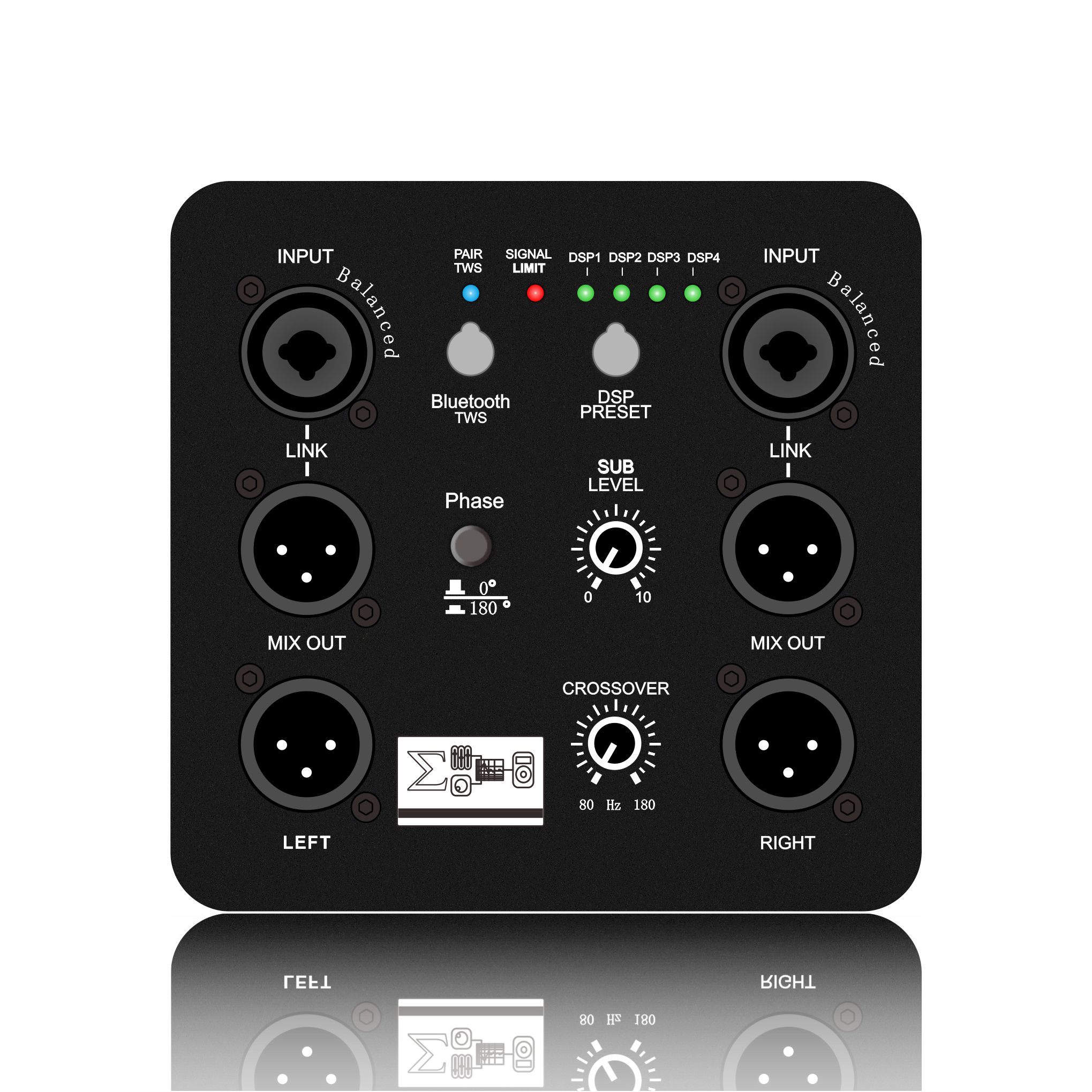 DSP1804: Multi DSP Rreset Duo modo output Subwoofer DSP Munus Module