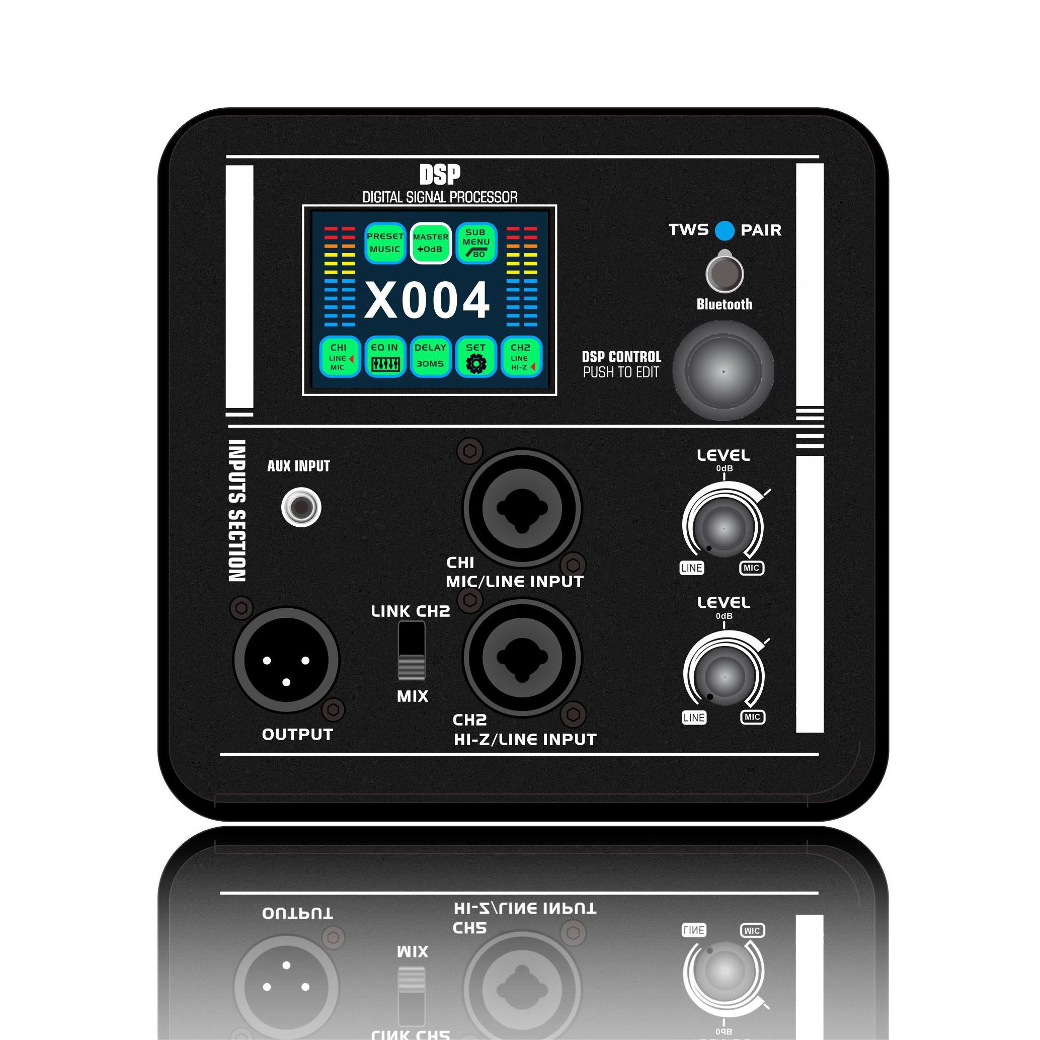 DSP2408: New color screen design Hi-Z compatibility multifunctional DSP module