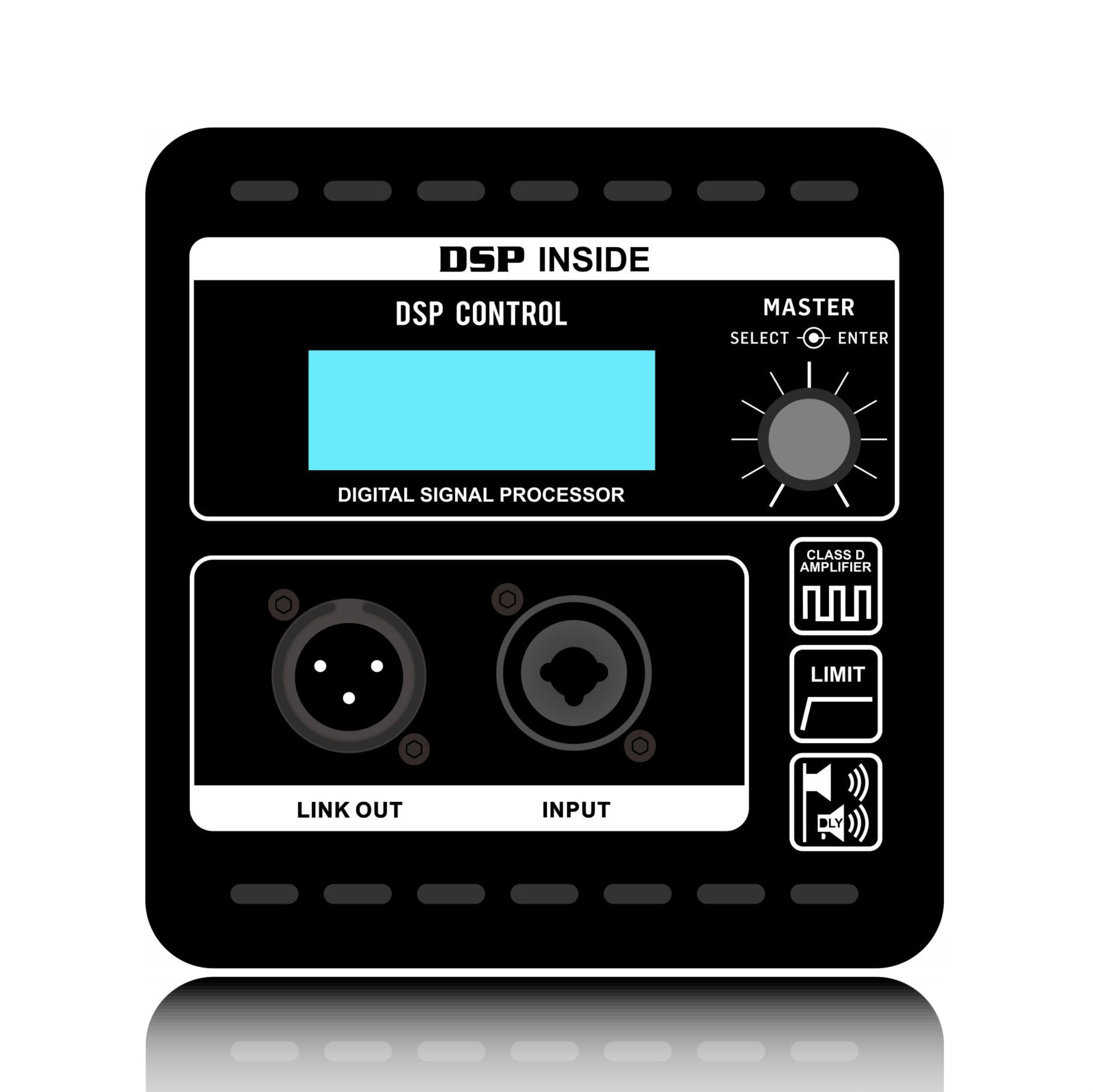 QMC800X:Single nodo DSP imperium cum LCD screen Professional linea ordinata ratio DSP Module
