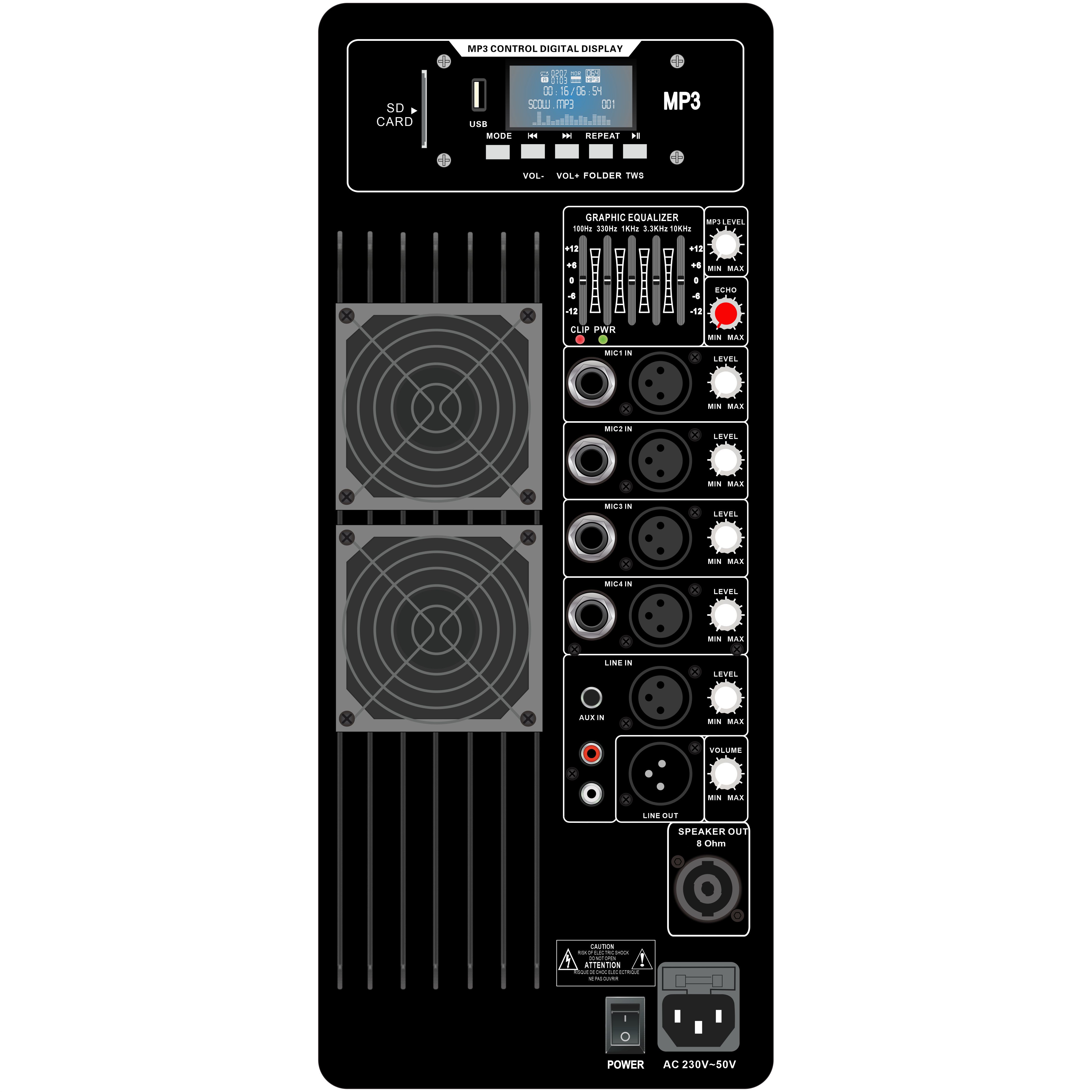 Multi- Channel Class AB Loudspeaker Amplifier PL67