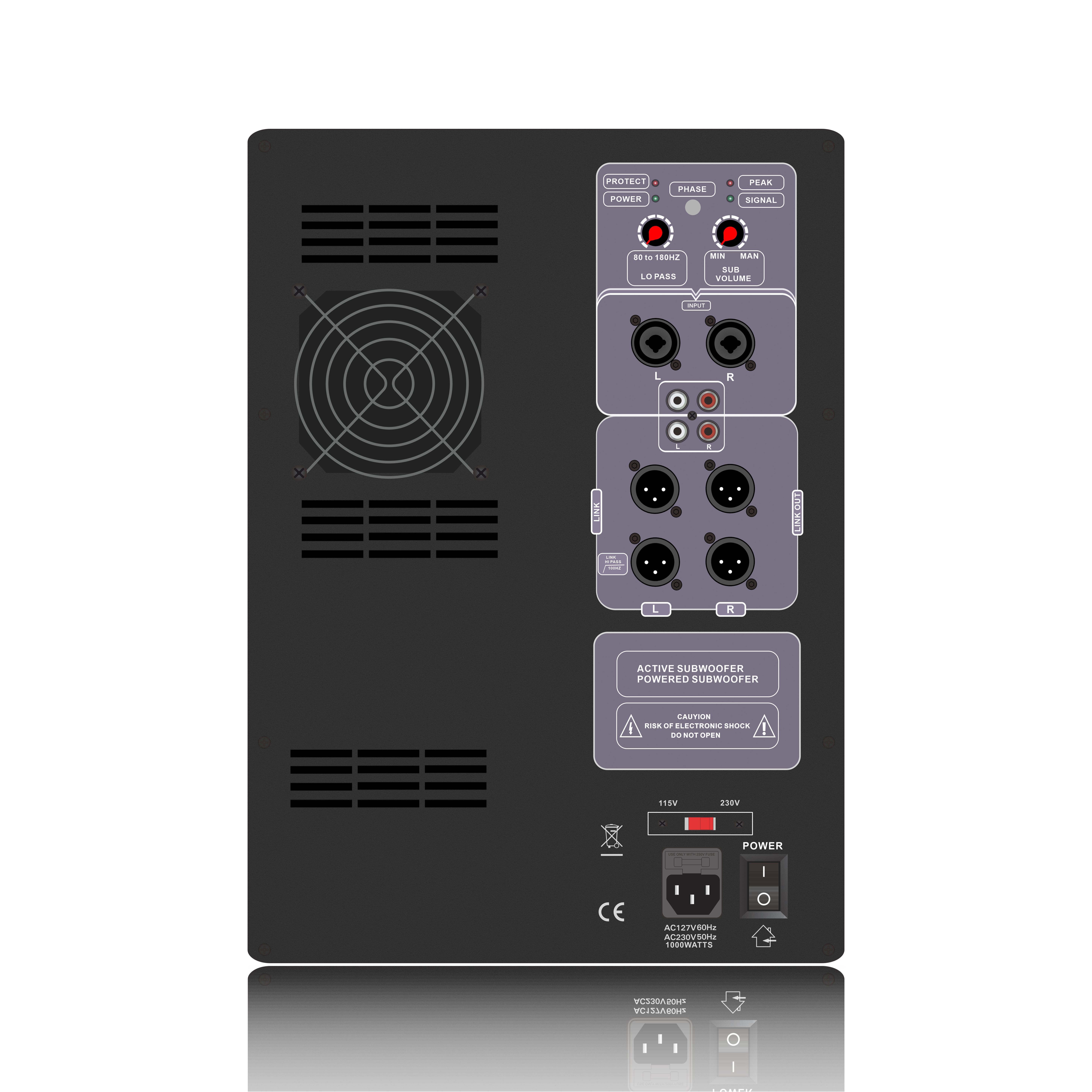 Valid 1.0 channel subwoofer SUB18-600