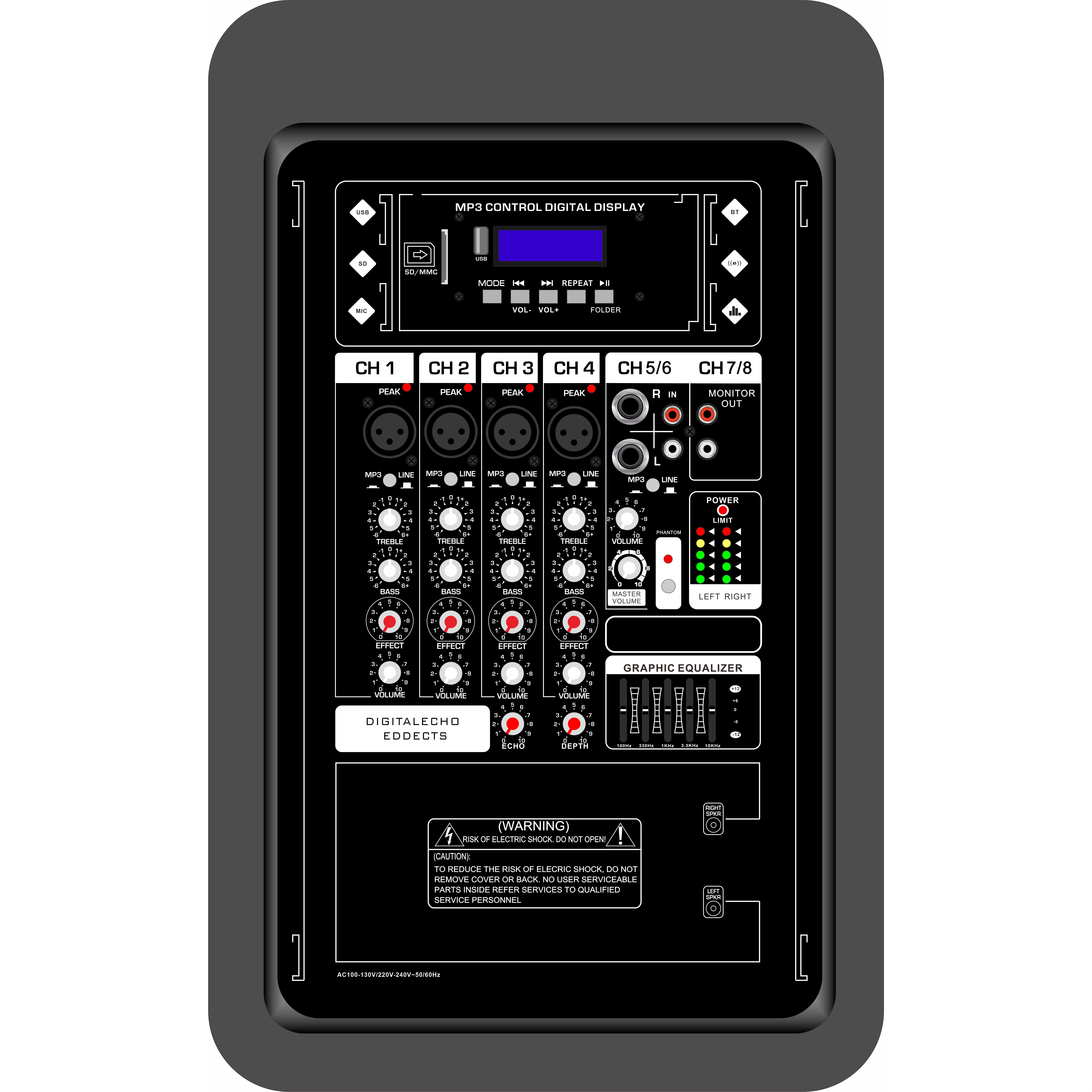 Foedus 10 inch BIVIUS Systematis Mixer Amplifier EON210A
