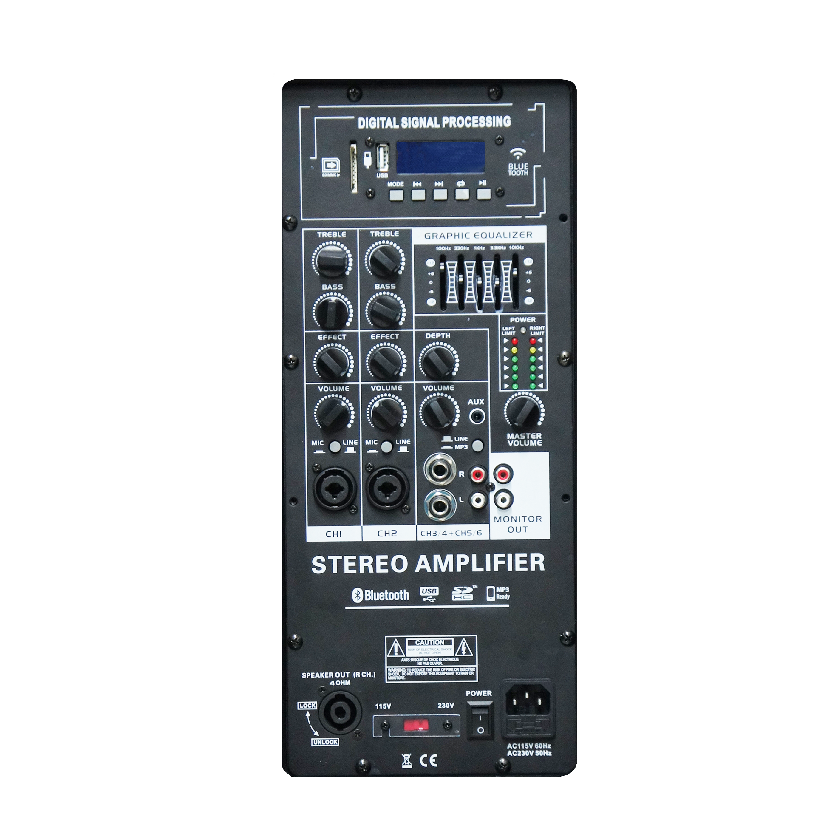 Portable Stereo Systema Amplifier EON206