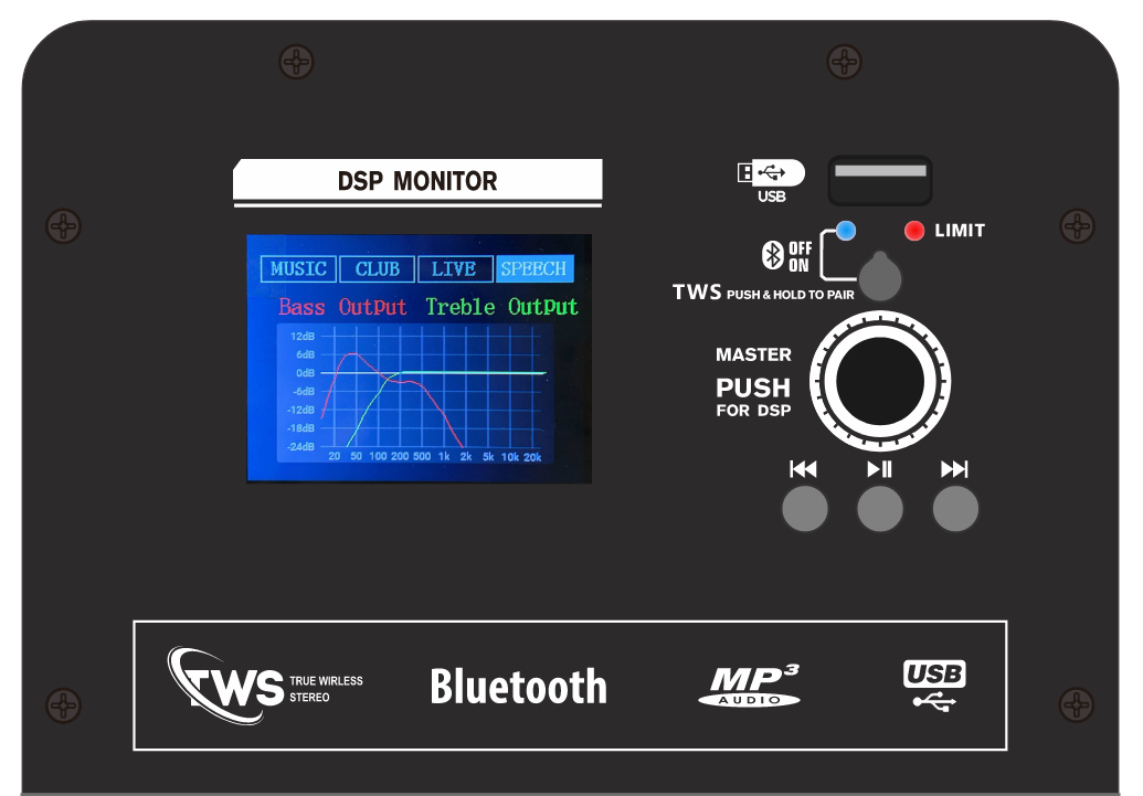 DSP1908-2.1 Pro Active Line Forum Power Amplifier